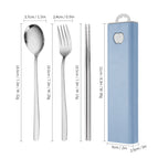 Natural three-piece set [light blue box]