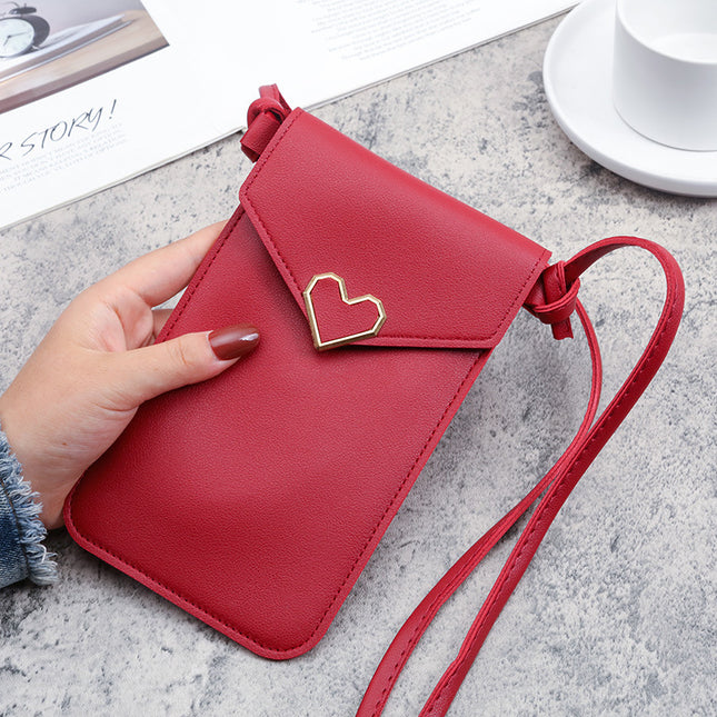 Factory wholesale touch screen mobile phone bag women's fashion mini version all-match student messenger bag women's bag cover mobile phone bag