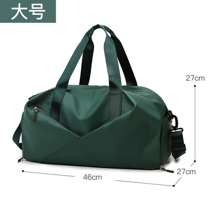 Fitness Bag Women's Portable Large Capacity Dry and Wet Separation Yoga Sports Bag Fashionable Oxford Cloth Luggage Bag Printable logo