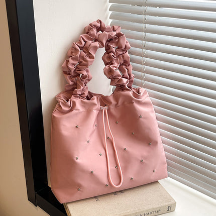 Sweet Small Clear Literary Canvas Large Bag for Women 2025 New Versatile Large Capacity Tote Bag Student Shoulder Bag