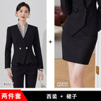 Black suit + skirt / S