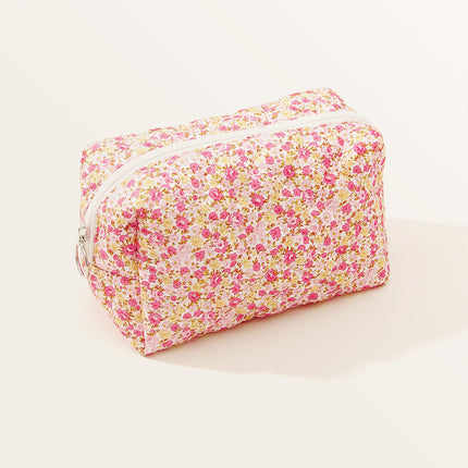 Berger luggage cotton travel flower cosmetic bag small floral storage portable quilted cotton ins luggage factory