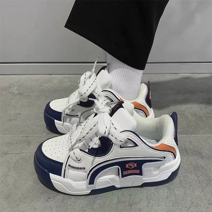 Single Shoes Hong Kong Style Retro Dad Shoes for Women Ins Trbottom 2024 New Turbine Thick Sole Versatile Sports and Leisure Shoes