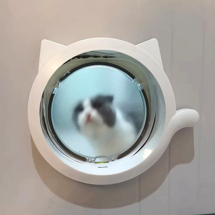 Cat door free access door opening pet cat puppy in and out door opening installation glass door wooden door iron door