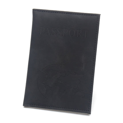 World Map Airplane Passport Holder, Lightweight Leather Passport Case, Portable, Unisex, Universal Passport Cover Set