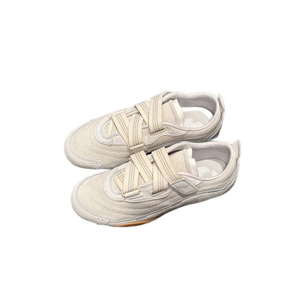 Trendy~2026 New French Retro Style Velcro Ballet Trainers for Women, Versatile Casual Sneakers