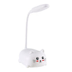 White [kitten table lamp + first gear switch + usb data cable]