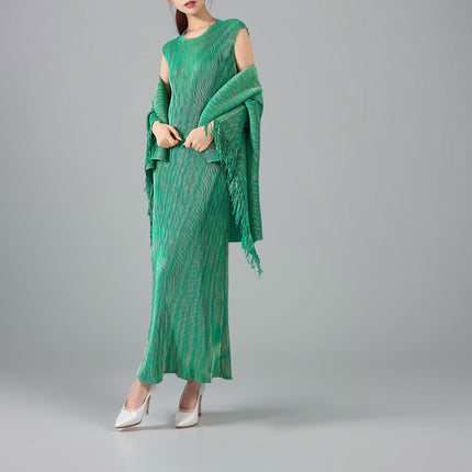 High-grade banquet tassel one-step vest dress two-piece cross-border European and American women's fashionable elegant dress
