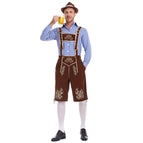 3645 [blue top + brown pants + brown hat] / M