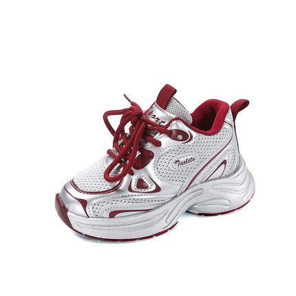 sneaker Girls' Shoes Spring 2025 New Children's Breathable sneaker Middle and Large Children's Soft Bottom Low-Top Board Shoes for Girls