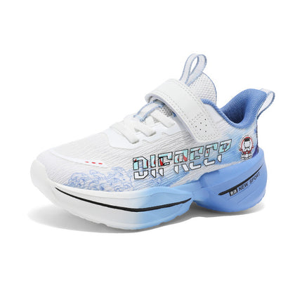 Boys' Shoes 2025 Spring and Summer New Style Medium and Large Children's Mesh Breathable Children's Shoes Cross-Border Wholesale Velcro Sports Running
