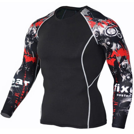 Men's Sportswear Sweat-Wicking Running Marathon Tight-Fitting Suit Quick-Drying High-Elastic Two, Three, or Four-Piece Set Wholesale Trade