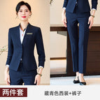 Navy blue suit + women's pants / S