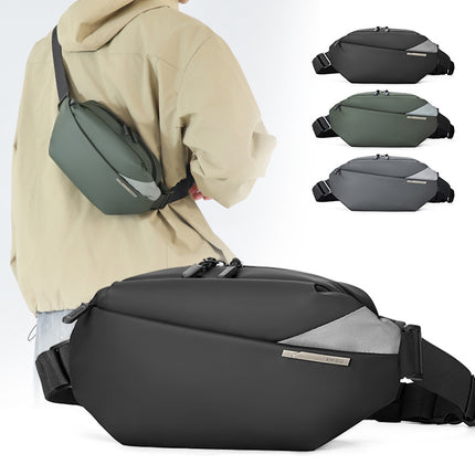 BANQILU New Men's Chest Bag Casual Fashion Crossbody Bag Motorcycle Backpack Riding Waist Bag Sports Shoulder Bag