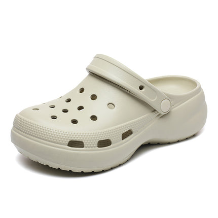 Croos Crocs Crocs Puff Sandals Slippers Thick-Soled Non-Slip Women's Shoes Outdoor Fashion Women's Beach Shoes