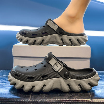 Hole Shoes Men's Outdoor Non-slip Summer Baotou Beach Cross-border Sandals New Outfit Dual-use Garden Slippers