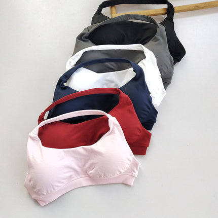 Halter Neck Beautiful Back Df Sports Vest European and American Internet Celebrity Style Butt-Lifting Shorts Training Peach Butt Fitness Bra for Women