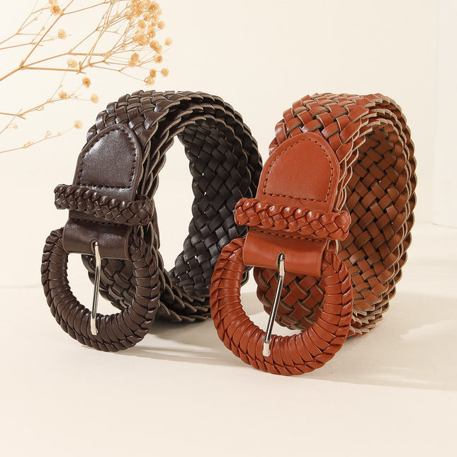 Bohemian Woven Belt Decoration with Skirt, Artistic Style, Casual and Versatile Autumn and Winter Woven Holiday Style Belt