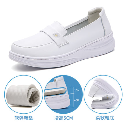 Nurse Shoes Women's Hole-In-The-Wall Soft Sole Breathable Non-Tiring Feet Hollow Summer Sandals Thick-Soled Air Cushion Medical Shoes