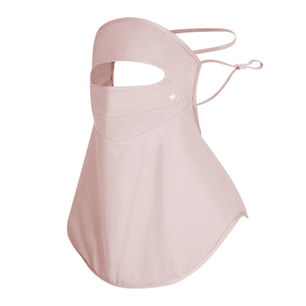 Summer Women's Fully Covered Sun Protection Mask, Anti-Uv Neck Scarf, Cycling Outdoor Face Covering, Breathable, Light and Thin