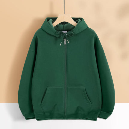 Autumn and Winter Men's and Women's Sweatshirts Thickeneded Zipper Casual Sweatshirts with Printable Logo Warm Hooded Jackets Workwear Thick Sweatshirts