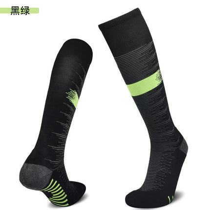 Cross-Border Professional Football Socks with Towel Bottom, Non-Slip, Sweat-Absorbent Sports Socks for Men, Children's High Tube Socks, Quick-Drying Football Sports Socks