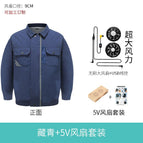 Navy blue 5V brushless fan / S/M