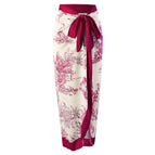 Red gauze skirt / Free size