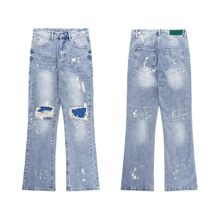 New Arrival All-Match Simple Trendy Trousers Japanese Jeans Lazy Trendy Spring Artistic Youth Popular New Arrival Men's Cotton