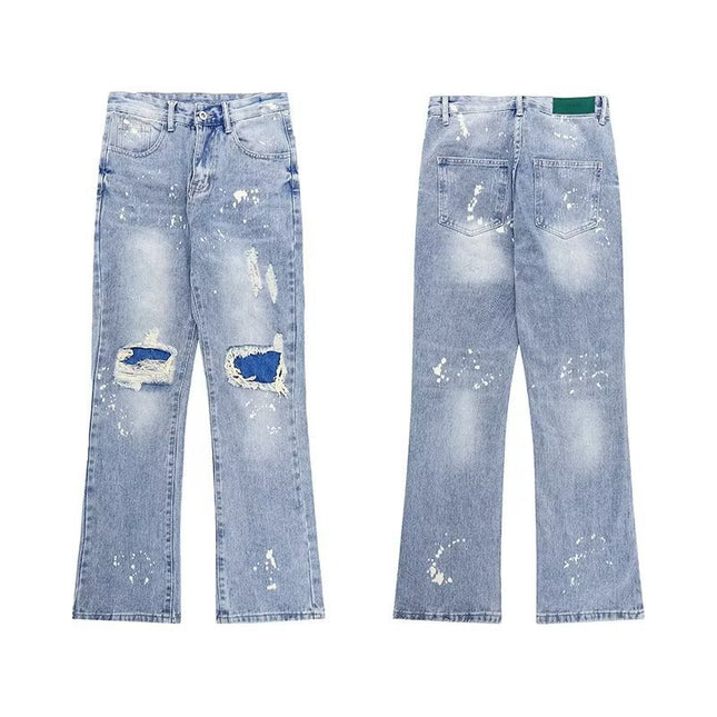 New Arrival All-Match Simple Trendy Trousers Japanese Jeans Lazy Trendy Spring Artistic Youth Popular New Arrival Men's Cotton