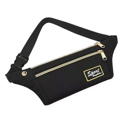 Waist Bag Men's and Women's Multi-functional New Embroidery Outdoor Sports Waterproof Thick Fashion Invisible Site Money Collection Mobile Phone Bag