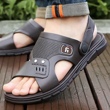 2025 new men's sandals casual Vietnam outdoor non-slip breathable wear-resistant beach bath slippers factory wholesale
