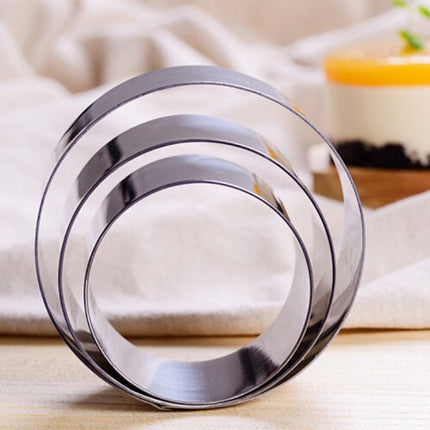 Round Stainless Steel Mousse Circle Thickened Cake Mold Cake Circle Cheese Circle Baking Tool