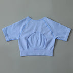 Blue short sleeves / S