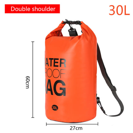 Outdoor Waterproof Bag Rafting Beach Backpack Swimsuit Clothes Mobile Phone Storage Bag Pvc Interlayer Mesh Ready Stock