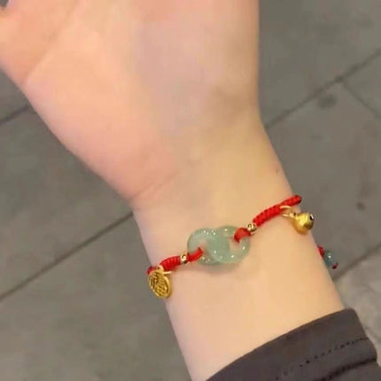 New Chinese Style Design Sense Plum Blossom Woven Bracelet for Women Chinese Style Adjustable Woven Hand Rope Gifts Hand Woven Rope