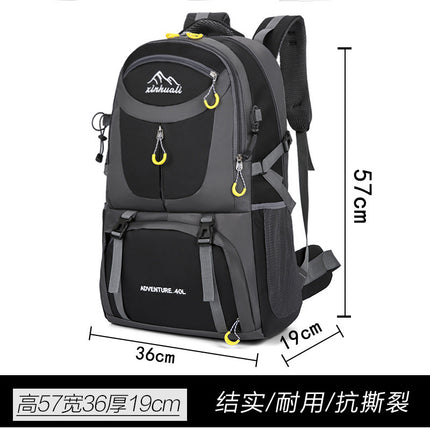 New Large Capacity Wear-resistant Outdoor Mountaineering Multi-function Travel Bag Burden-reducing Outdoor Camping Hiking Backpack
