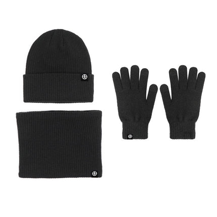 Winter Gloves Wool Cold-proof Warm Gloves Knitted Men's fleece-lined Outdoor Windproof Cycling Driving Touch Screen Gloves