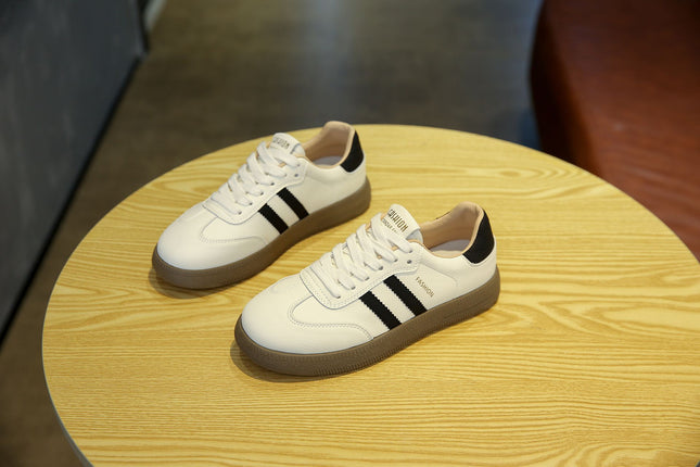 White Shoes for Women, Lightweight Soft Soles, Small Versatile Casual Moral Training Shoes, 2025 Spring New Popular Forrest Gump Sneakers