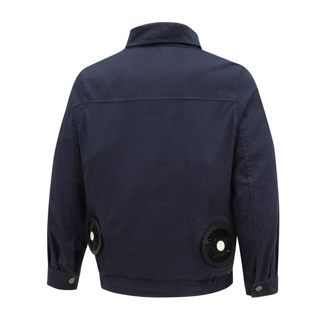 Heatstroke Prevention and Cooling Air Conditioning Clothes Men's Work Clothes Refrigeration with Fan Charging Site Labor Protection Clothes Welder Jacket