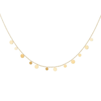 Lishan Versatile Bowknot Accessories Titanium Steel Metal Chain Series Layered Natural Stone Necklace Clavicle Chain for Women