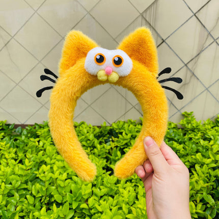 Bubble Chicken ~ Cute Yellow Chicken Stuffed Hair Hoop Women's Face Wash Makeup Special Apply Mask Hair Accessories Headband