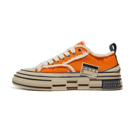 Wu Jianhao's Same Style Thick-Soled Beggar Shoes, High Version Men's Shoes 2023 New Retro Men's and Women's Canvas Shoes Putian