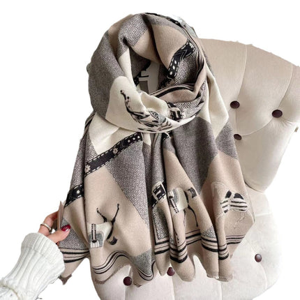 Shawl with summer women's air-conditioned room office blanket Yifei with fashion Joker high-end sense scarf wholesale