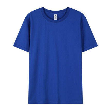 New 2025 Spring Men's and Women's T-Shirts DIY Printed Pullover Short-Sleeved Fashionable Round-Neck Casual Advertising Shirts Group Uniforms
