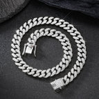 silver Cuban chain / 8inch/20cm