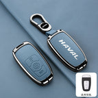 [haval c model] double-sided leather with pebbled blue + b02 buckle