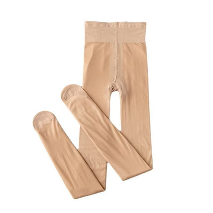 Zhuji Aohan Bare Legs Autumn and Winter Naked Feeling Handy Gadget Super Transparent Black Stockings Plus Velvet Autumn and Winter Double Layer Leggings Disassembled Style