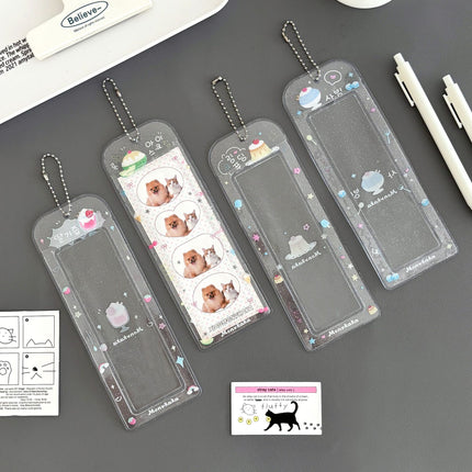 Original Summer Dessert Four-Frame Card Holder Idol Small Card Life Four-Frame Glitter Card Holder Star-Chasing Storage Card Holder