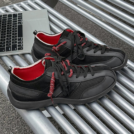 Red Racing Training Shoes for Women, New Mesh Breathable Men's Running Shoes, Sports Casual Shoes, Apple Shoes, Leather Ac07